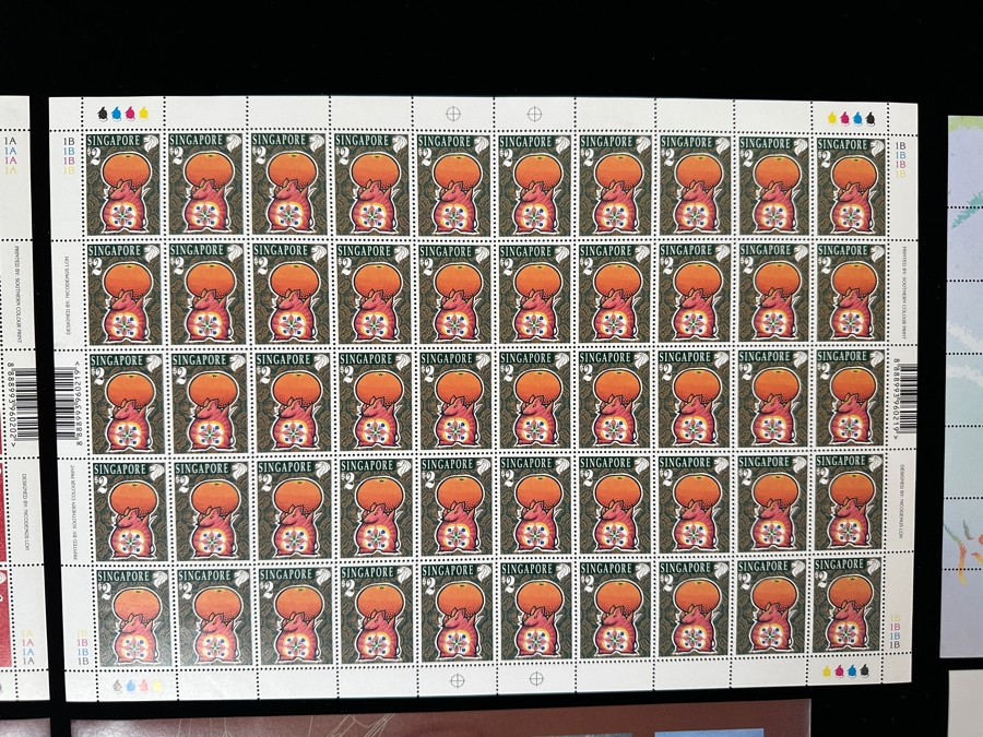 Just Added - Mint Singapore Postage Stamps 9 Sheets [Photo 2]
