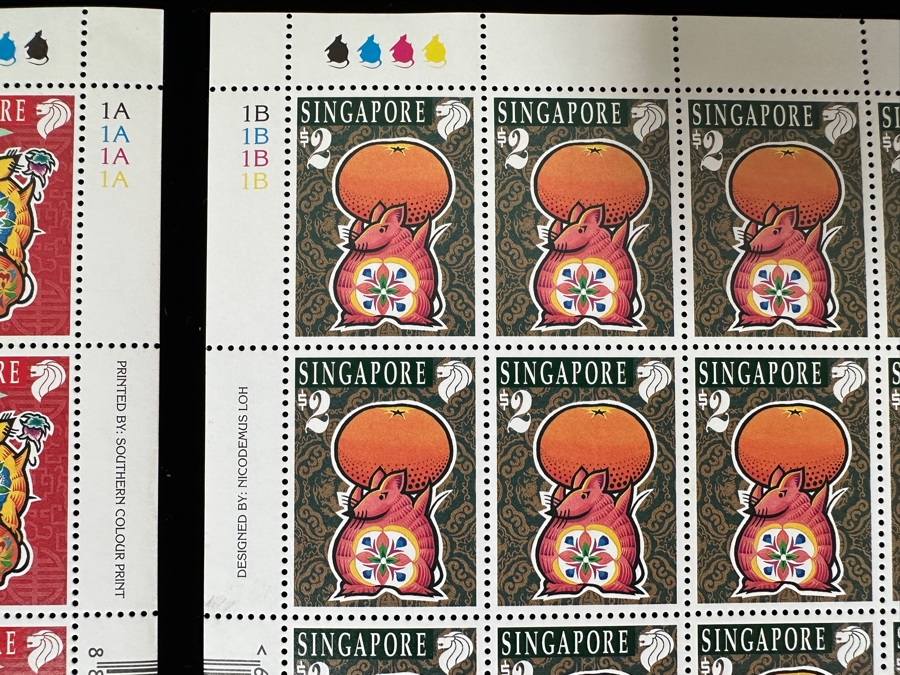 Just Added - Mint Singapore Postage Stamps 9 Sheets [Photo 3]