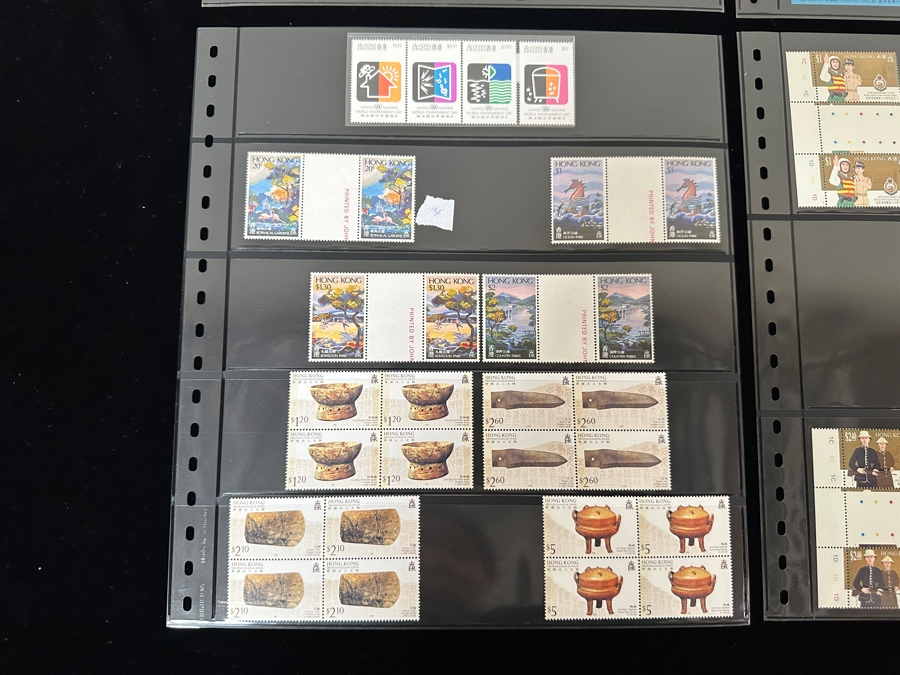 Just Added - Mint Hong Kong Postage Stamps - See Photos For Stamps On Other Side Of Sheets [Photo 7]