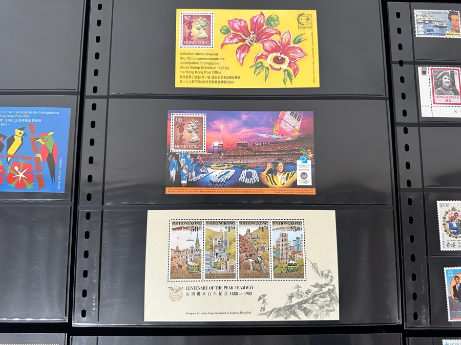 Just Added - Mint Hong Kong Postage Stamps - See Photos For Stamps On Other Side Of Sheets [Photo 5]