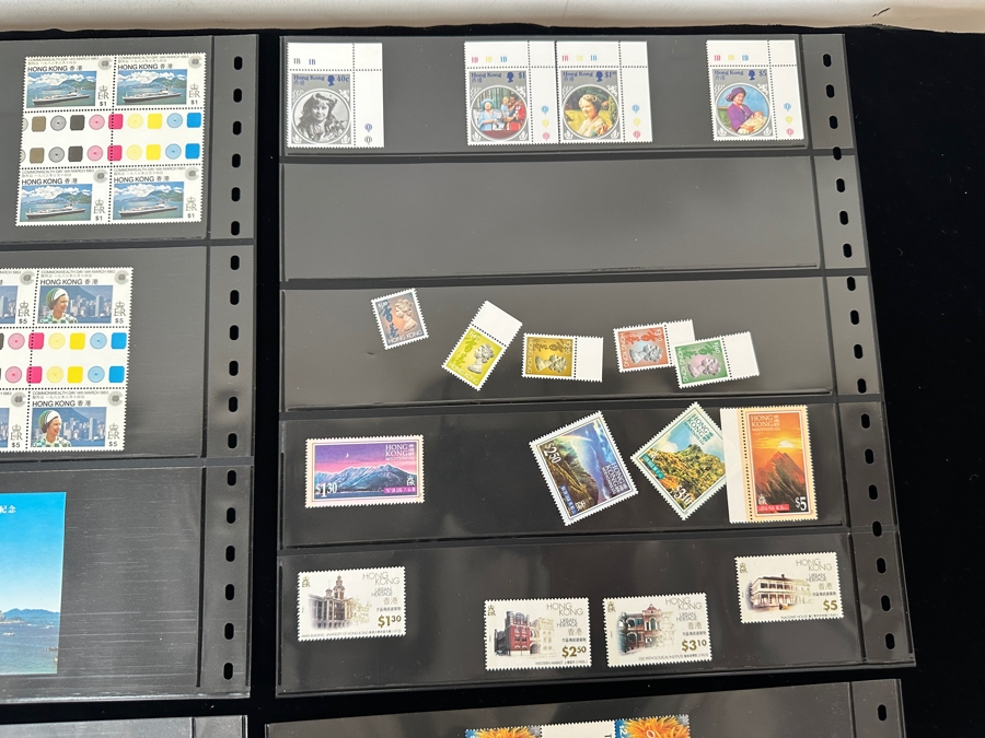Just Added - Mint Hong Kong Postage Stamps - See Photos For Stamps On Other Side Of Sheets [Photo 15]