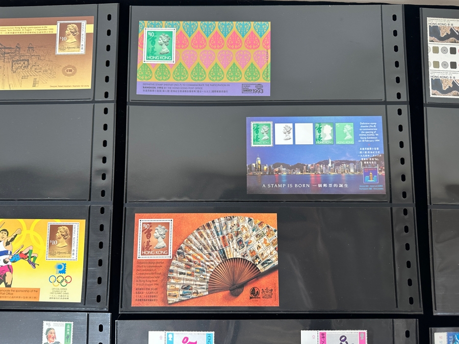 Just Added - Mint Hong Kong Postage Stamps - See Photos For Stamps On Other Side Of Sheets [Photo 13]