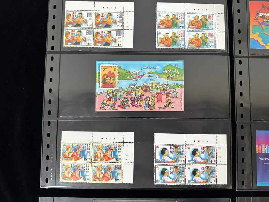 Just Added - Mint Hong Kong Postage Stamps - See Photos For Stamps On Other Side Of Sheets [Photo 3]