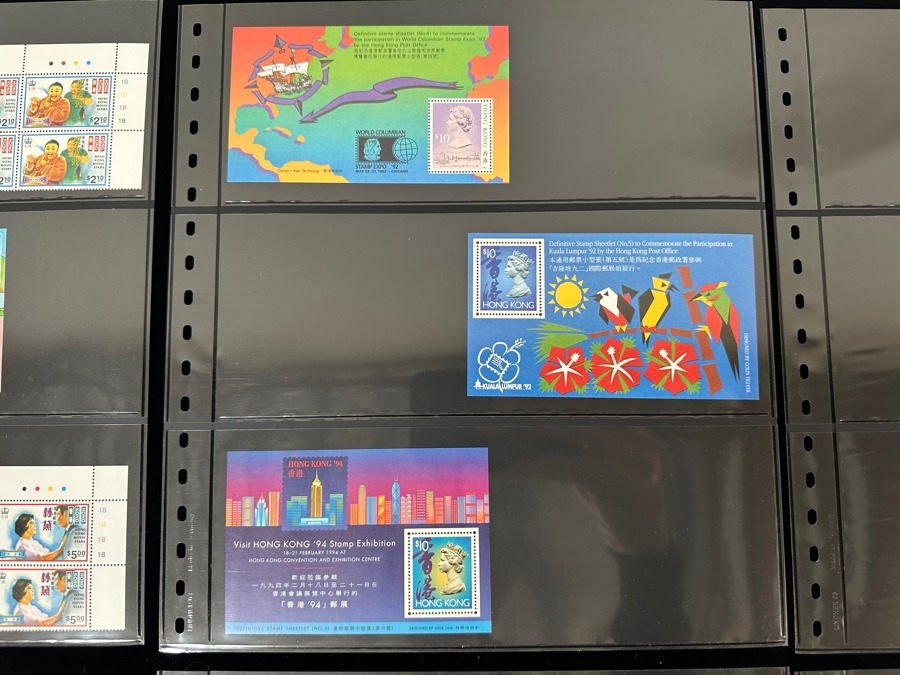 Just Added - Mint Hong Kong Postage Stamps - See Photos For Stamps On Other Side Of Sheets [Photo 4]
