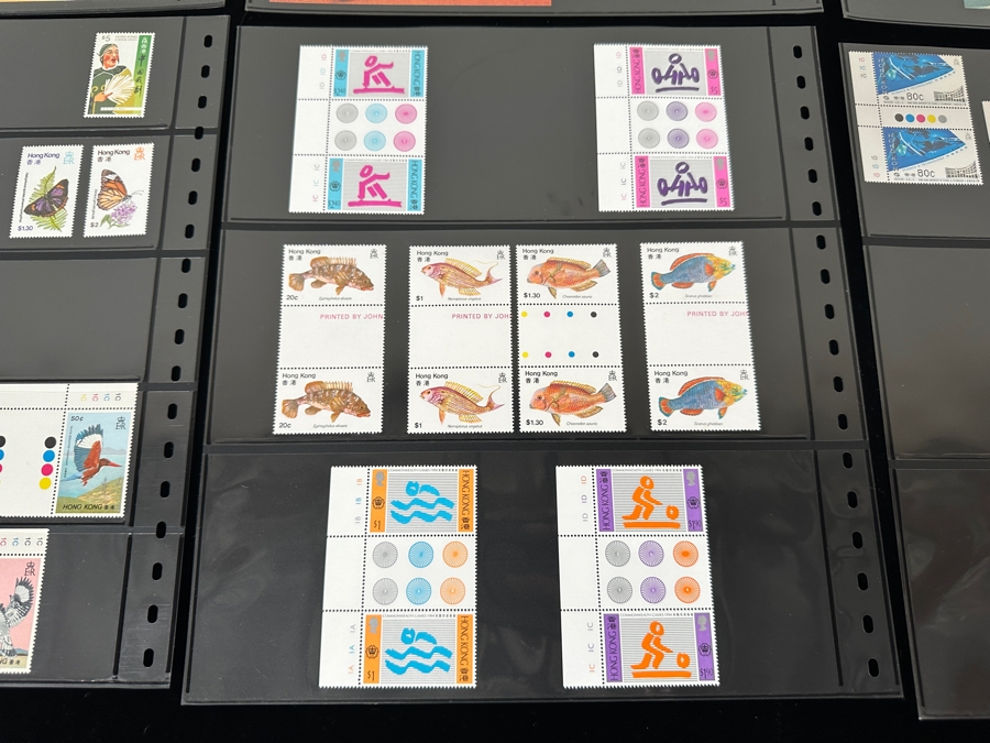Just Added - Mint Hong Kong Postage Stamps - See Photos For Stamps On Other Side Of Sheets [Photo 18]