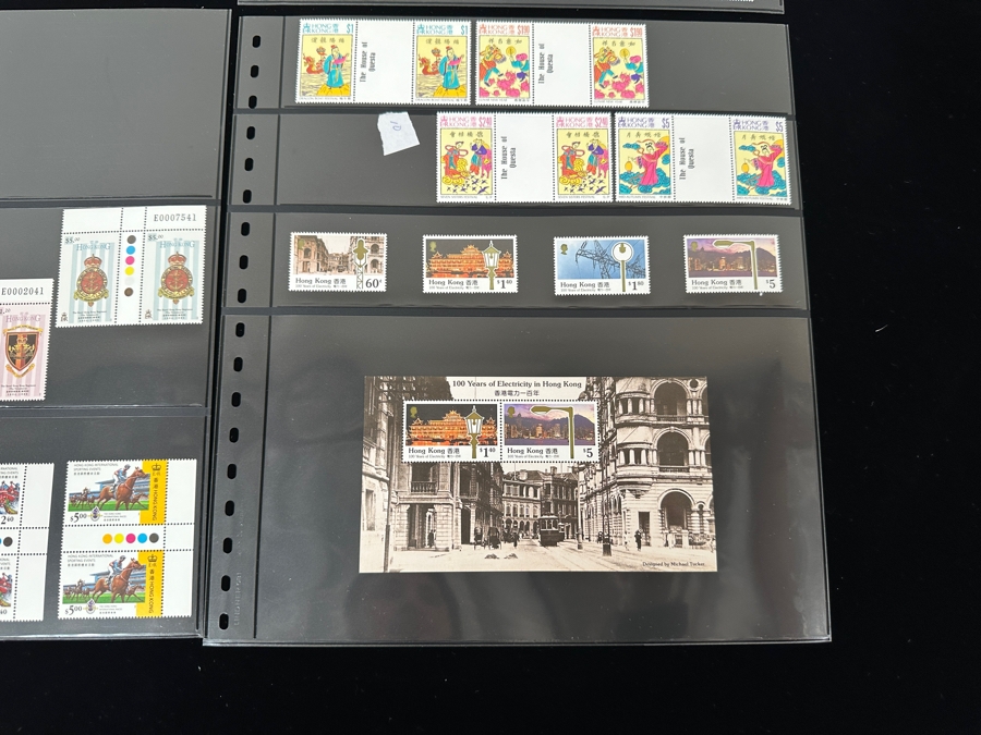 Just Added - Mint Hong Kong Postage Stamps - See Photos For Stamps On Other Side Of Sheets [Photo 10]