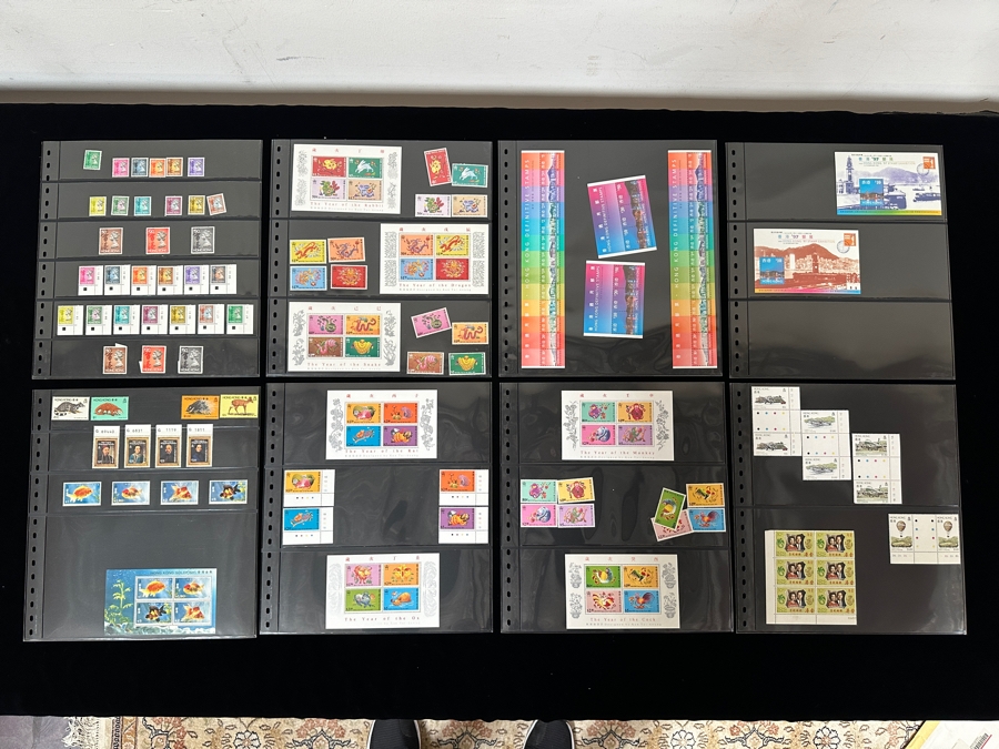Just Added - Mint Hong Kong Postage Stamps - See Photos For Stamps On Other Side Of Sheets [Photo 2]