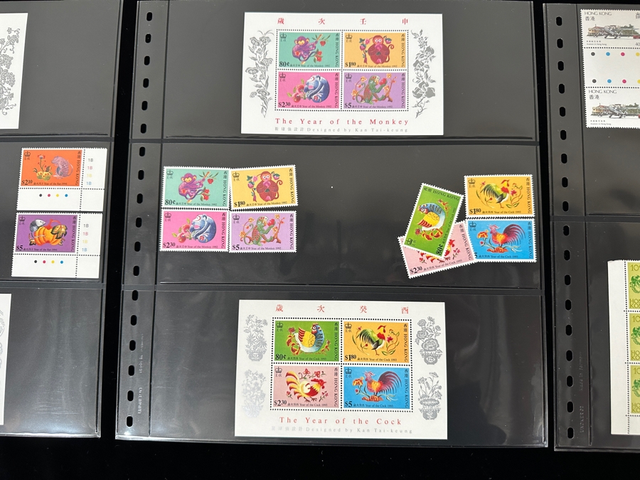 Just Added - Mint Hong Kong Postage Stamps - See Photos For Stamps On Other Side Of Sheets [Photo 9]