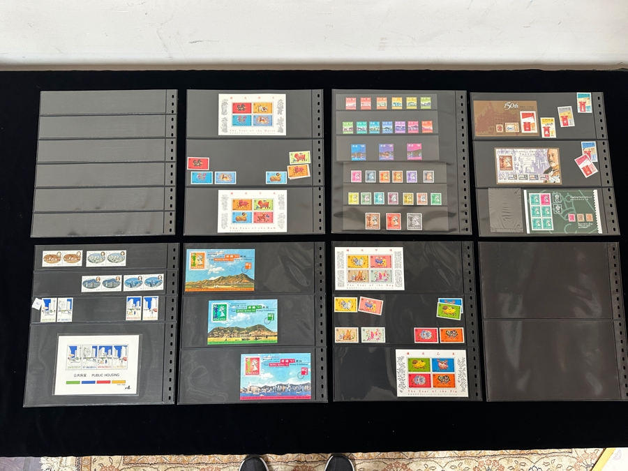 Just Added - Mint Hong Kong Postage Stamps - See Photos For Stamps On Other Side Of Sheets [Photo 12]