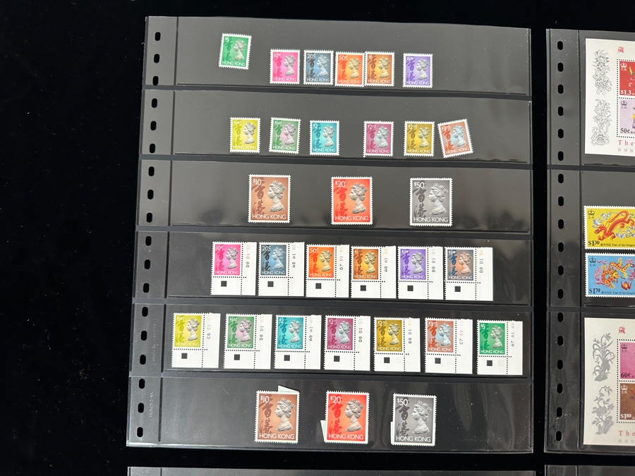 Just Added - Mint Hong Kong Postage Stamps - See Photos For Stamps On Other Side Of Sheets [Photo 5]