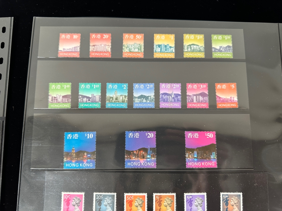 Just Added - Mint Hong Kong Postage Stamps - See Photos For Stamps On Other Side Of Sheets [Photo 14]
