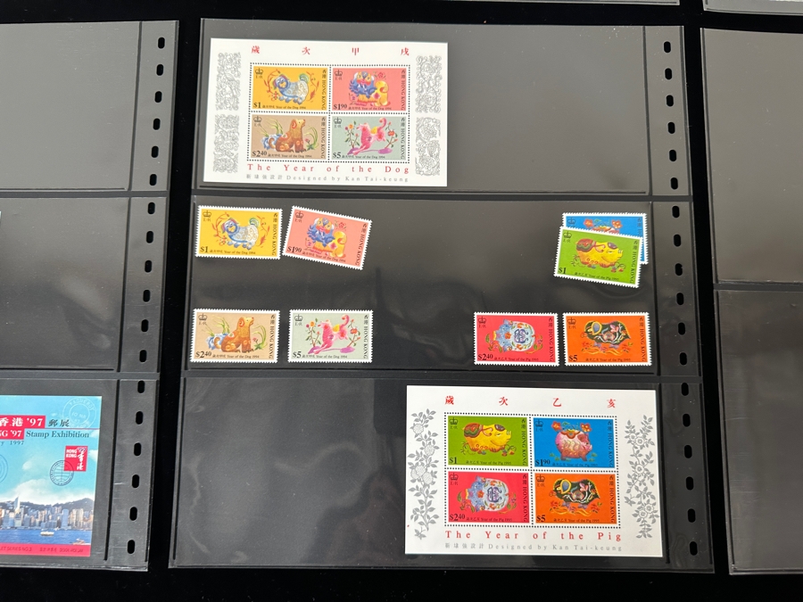 Just Added - Mint Hong Kong Postage Stamps - See Photos For Stamps On Other Side Of Sheets [Photo 17]