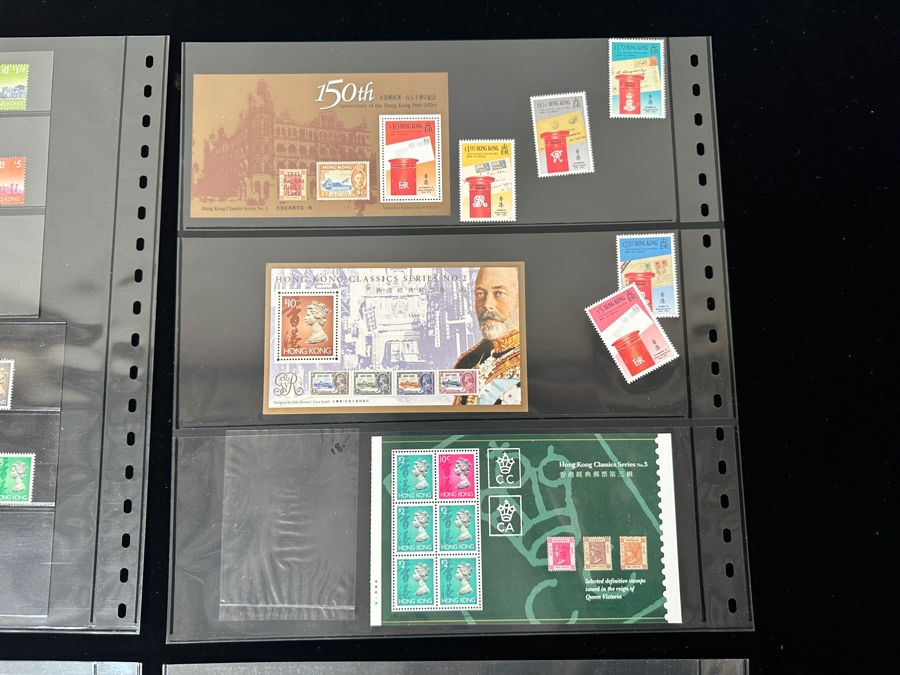 Just Added - Mint Hong Kong Postage Stamps - See Photos For Stamps On Other Side Of Sheets [Photo 16]