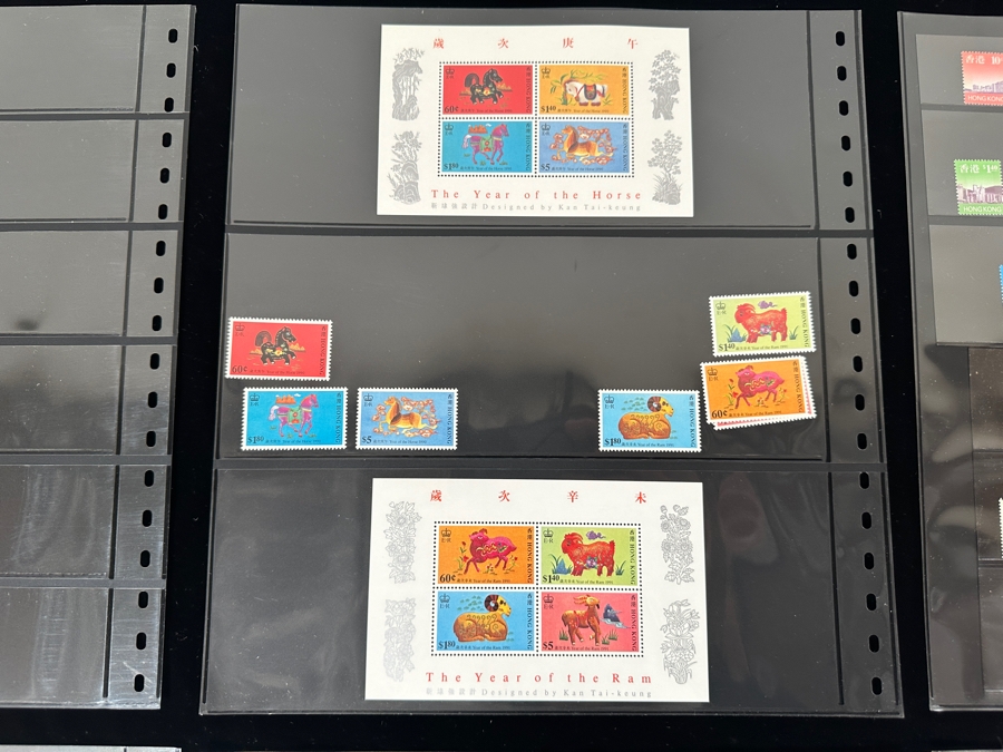 Just Added - Mint Hong Kong Postage Stamps - See Photos For Stamps On Other Side Of Sheets [Photo 15]