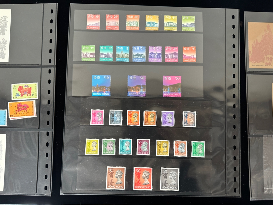 Just Added - Mint Hong Kong Postage Stamps - See Photos For Stamps On Other Side Of Sheets [Photo 13]