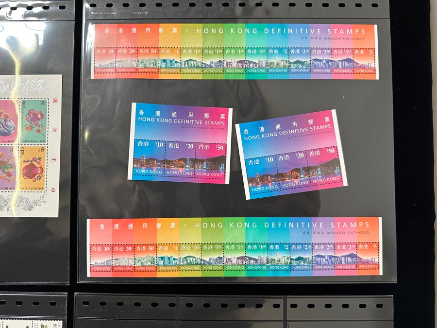 Just Added - Mint Hong Kong Postage Stamps - See Photos For Stamps On Other Side Of Sheets [Photo 3]