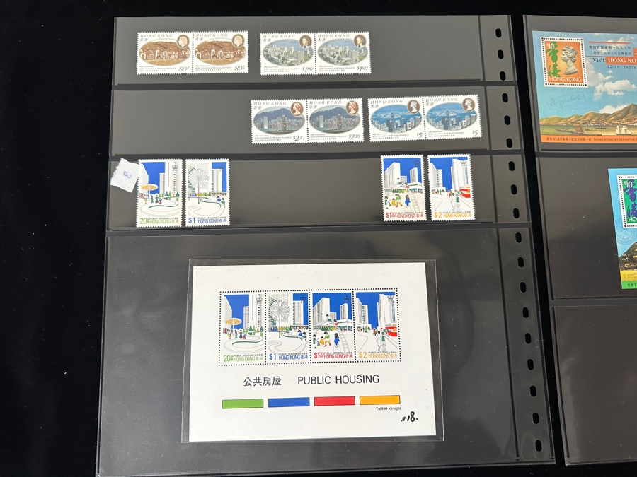 Just Added - Mint Hong Kong Postage Stamps - See Photos For Stamps On Other Side Of Sheets [Photo 19]