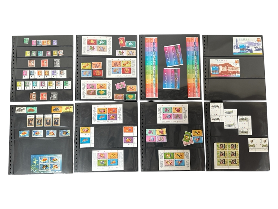 Just Added - Mint Hong Kong Postage Stamps - See Photos For Stamps On Other Side Of Sheets