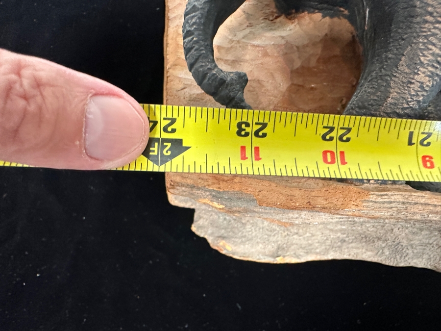 Hand Carved Wooden Elephant Wall Hanging 24'W x 14'H x 7'D See Pictures for Item Condition [Photo 10]