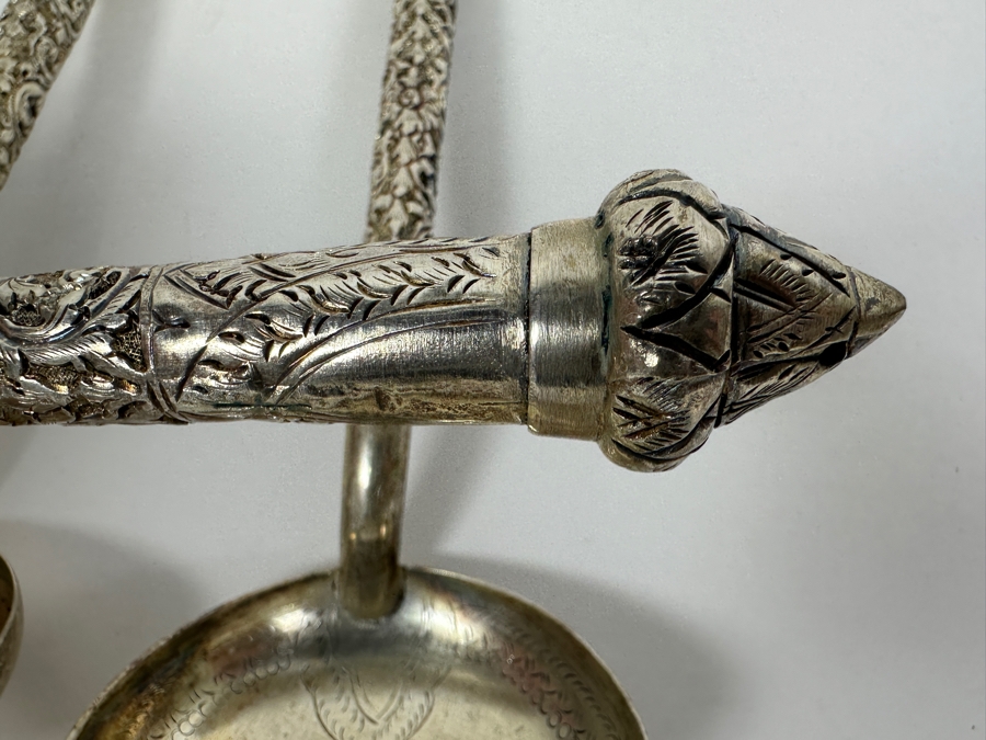 .800 Silver Spoons and Ladles 475g (80% Silver - Silver Melt Value $401) [Photo 8]