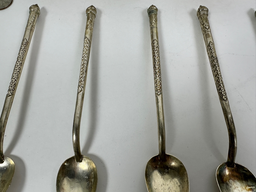 .800 Silver Spoons and Ladles 475g (80% Silver - Silver Melt Value $401) [Photo 9]