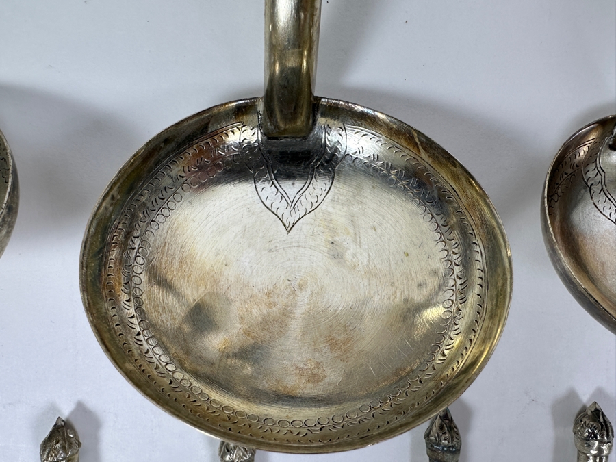 .800 Silver Spoons and Ladles 475g (80% Silver - Silver Melt Value $401) [Photo 4]