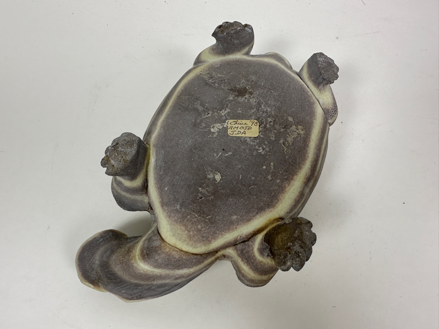 Stunning Hand Carved Chinese Stone Turtle 1,366g [Photo 12]