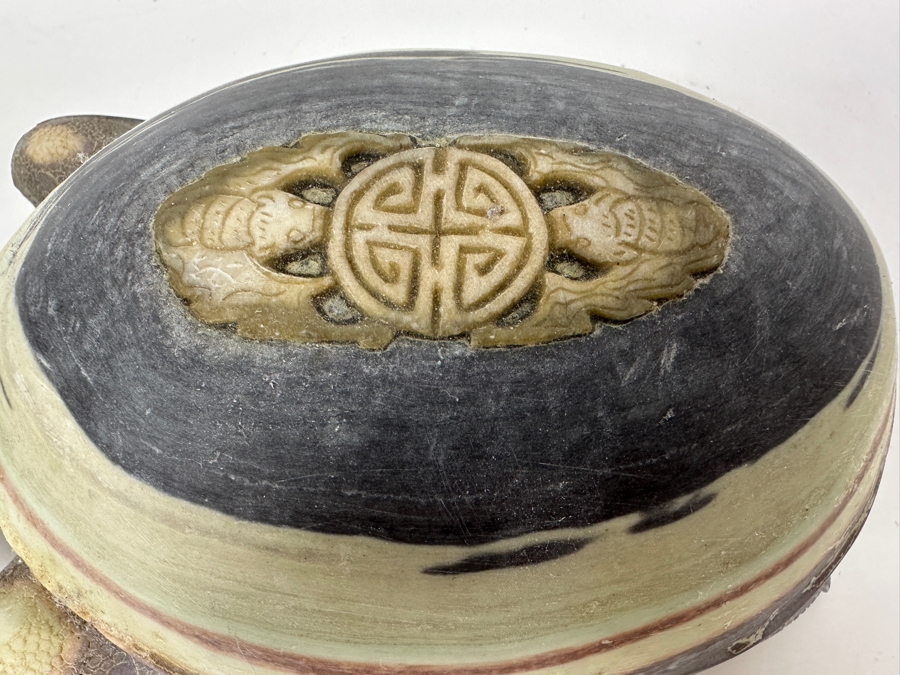 Stunning Hand Carved Chinese Stone Turtle 1,366g [Photo 8]