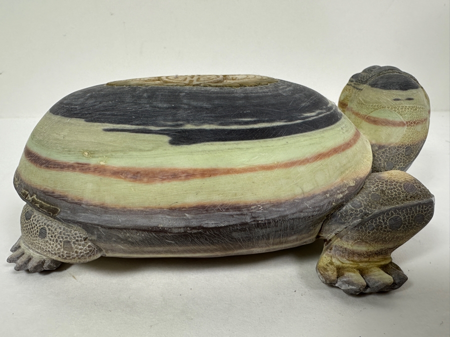 Stunning Hand Carved Chinese Stone Turtle 1,366g [Photo 11]