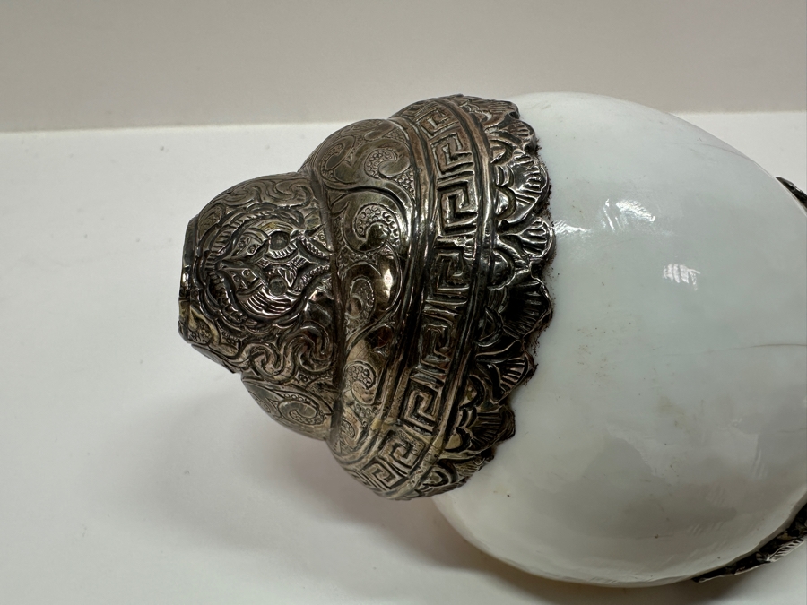 Set of (3) Tibetan Silver Shells 572g [Photo 8]