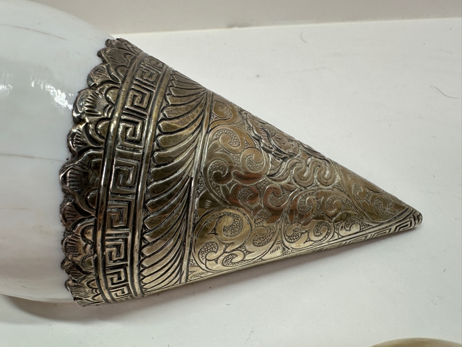 Set of (3) Tibetan Silver Shells 572g [Photo 7]