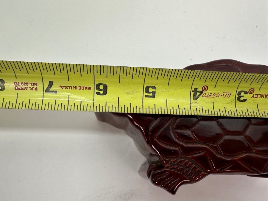 Hand Carved Wooden Lacquered Turtle Puzzle Box 6'W x 3'D x 2'H [Photo 10]