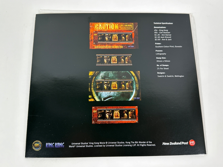 Just Added - Mint King Kong Movie Stamps From The New Zealand Post [Photo 3]