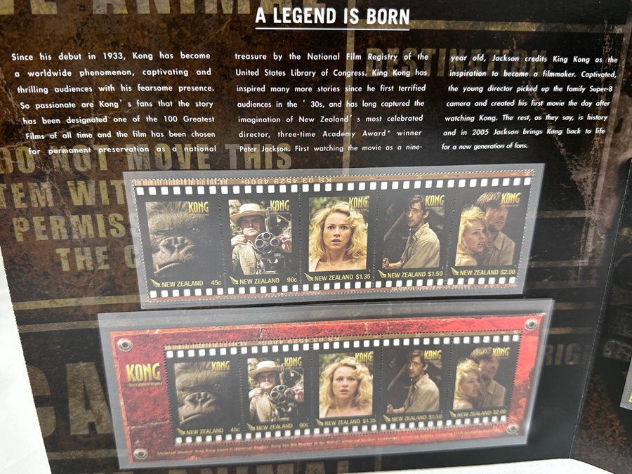 Just Added - Mint King Kong Movie Stamps From The New Zealand Post [Photo 5]