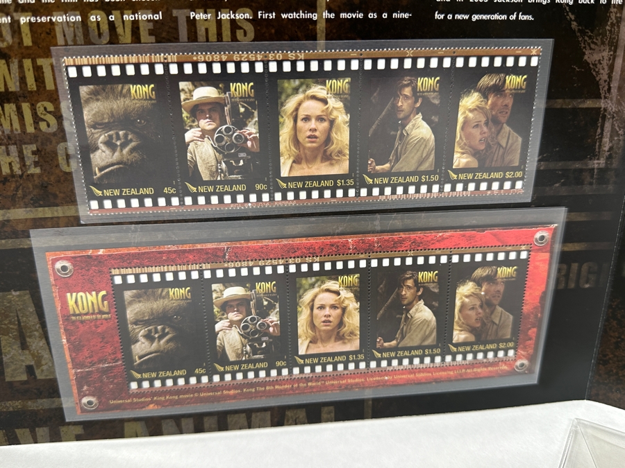 Just Added - Mint King Kong Movie Stamps From The New Zealand Post [Photo 6]