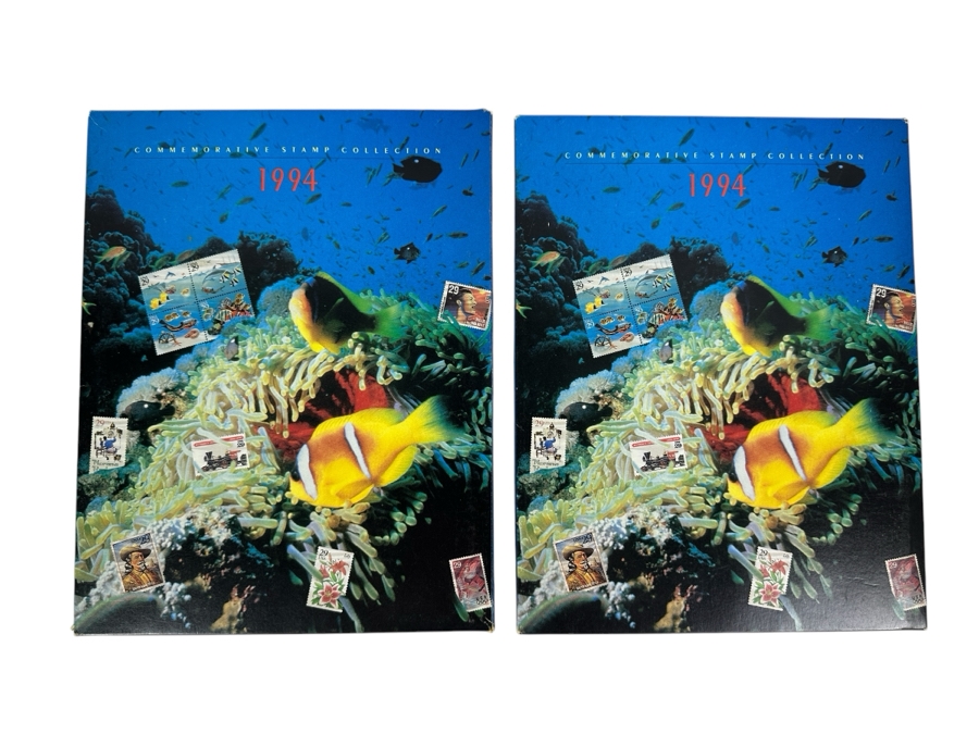Just Added - Pair Of 1994 Commemorative Stamp Collection Books Retailed $59.90 [Photo 1]