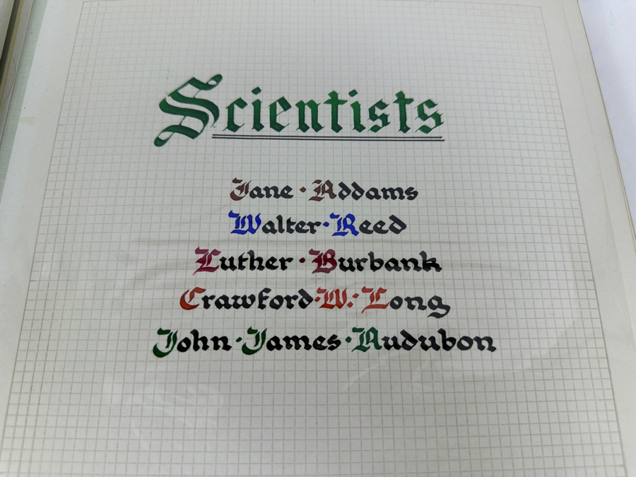 Just Added - Vintage 1940 Rare Collection Of US Mint 10 Cent Postage Stamps Of Famous Americans Series: 30 Sets Each With Four Blocks Of Four 10-Cent Stamps: 480 Total Mint Stamps - See Photos - Estimate $1,900 [Photo 4]