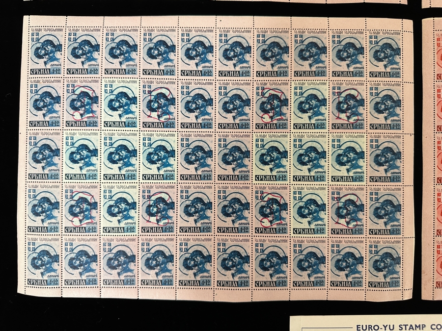 Very Scarce Mint Stamps 1941 German Occupation Of Serbia WWII Prisoners Of War Fund Stamps - See Photos For Description - Retailed For 700 English Pounds [Photo 7]