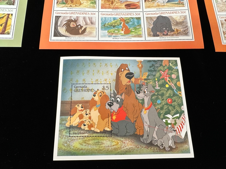 Mint Walt Disney Postage Stamps Disney Characters At Work From St. Vincent, Grenada Grenadines & Guyana [Photo 11]