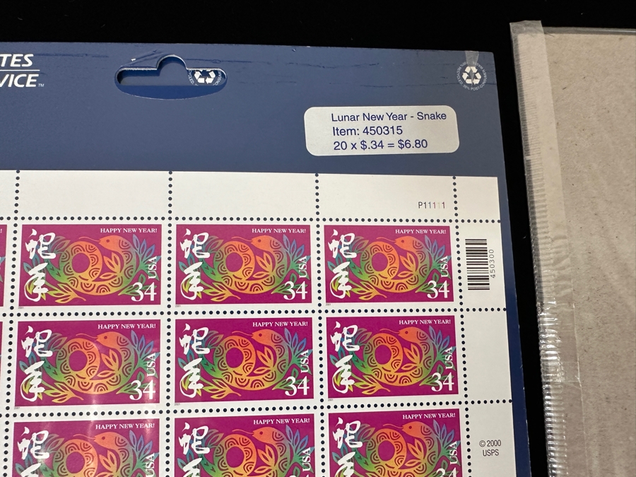 Just Added - United States Mint Postage Stamps Celebrating The Chinese New Year 22 Sheets / 440 Stamps $150+ Postage Value [Photo 16]