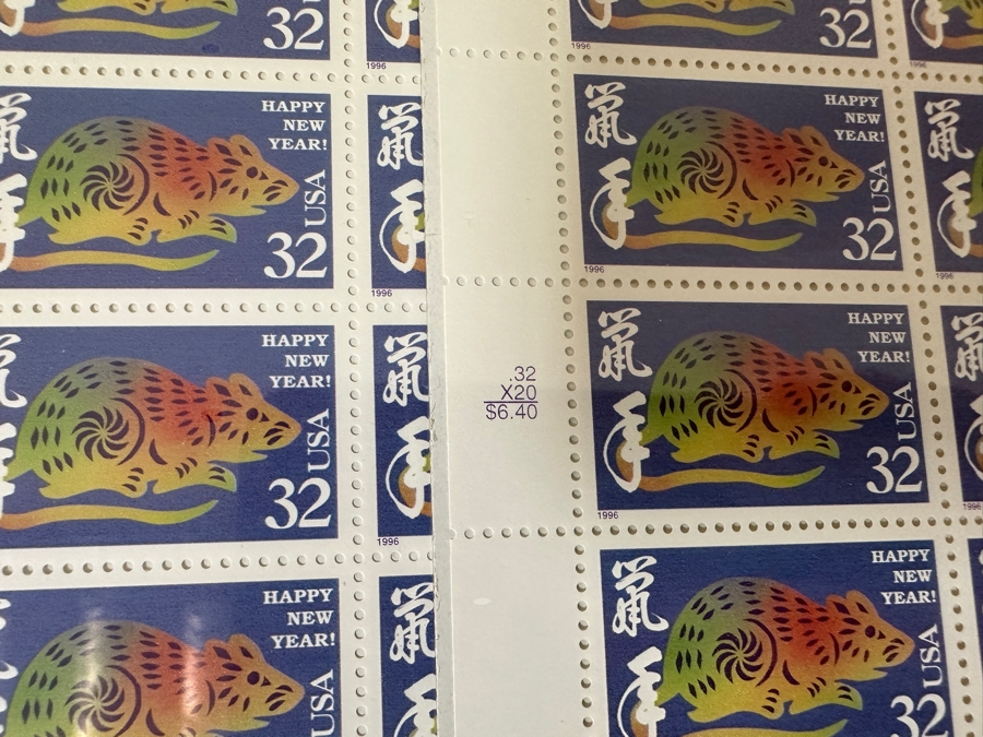 Just Added - United States Mint Postage Stamps Celebrating The Chinese New Year 22 Sheets / 440 Stamps $150+ Postage Value [Photo 9]
