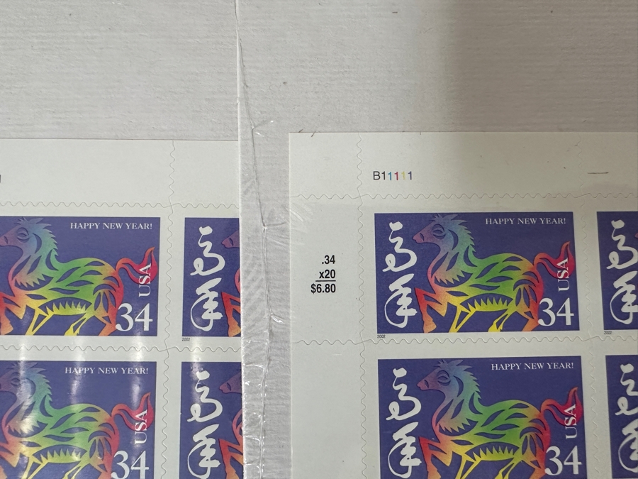 Just Added - United States Mint Postage Stamps Celebrating The Chinese New Year 22 Sheets / 440 Stamps $150+ Postage Value [Photo 11]