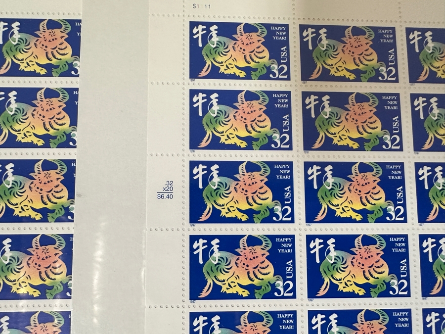 Just Added - United States Mint Postage Stamps Celebrating The Chinese New Year 22 Sheets / 440 Stamps $150+ Postage Value [Photo 21]