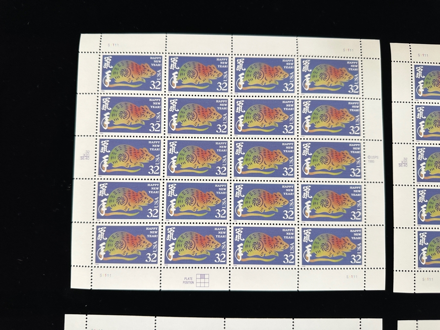 Just Added - United States Mint Postage Stamps Celebrating The Chinese New Year 14 Sheets / 280 Stamps $87.80 Postage Value [Photo 2]