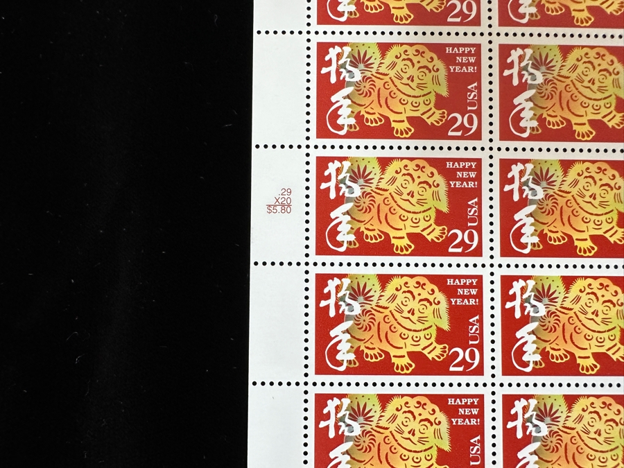 Just Added - United States Mint Postage Stamps Celebrating The Chinese New Year 14 Sheets / 280 Stamps $87.80 Postage Value [Photo 10]
