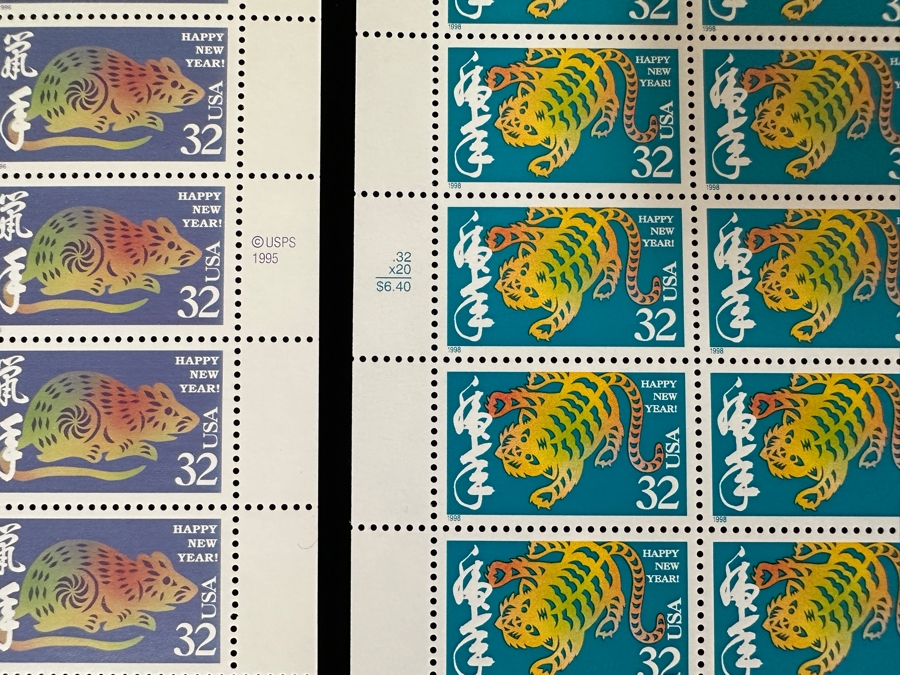Just Added - United States Mint Postage Stamps Celebrating The Chinese New Year 14 Sheets / 280 Stamps $87.80 Postage Value [Photo 5]