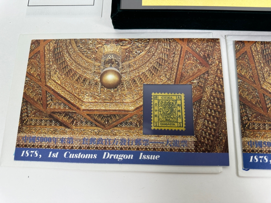 The Singapore Mint Gold Foil Uncut Art Stamps Photo Collection Of Historical Hong Kong Governors Limited To 20,000 Sets With Hong Kong Gold Leaf Plated Watch [Photo 10]