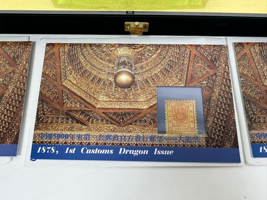 The Singapore Mint Gold Foil Uncut Art Stamps Photo Collection Of Historical Hong Kong Governors Limited To 20,000 Sets With Hong Kong Gold Leaf Plated Watch [Photo 11]