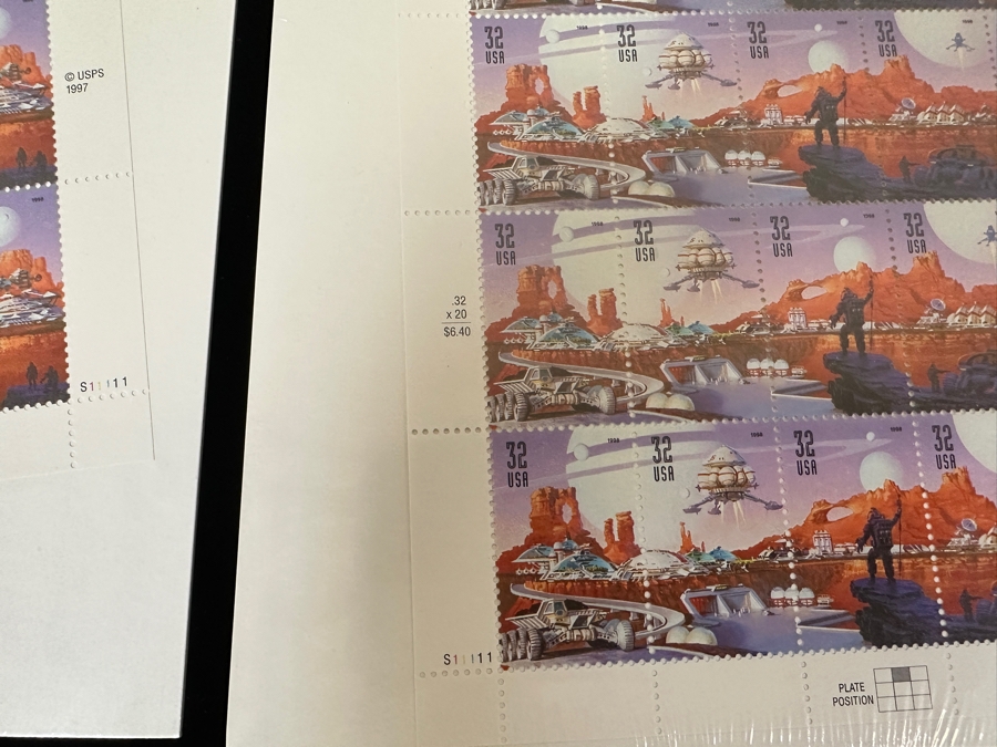 Mint US Postage Stamp Collection Celebrating US Space Achievement And Exploration From The World Stamp Expo 2000 [Photo 13]