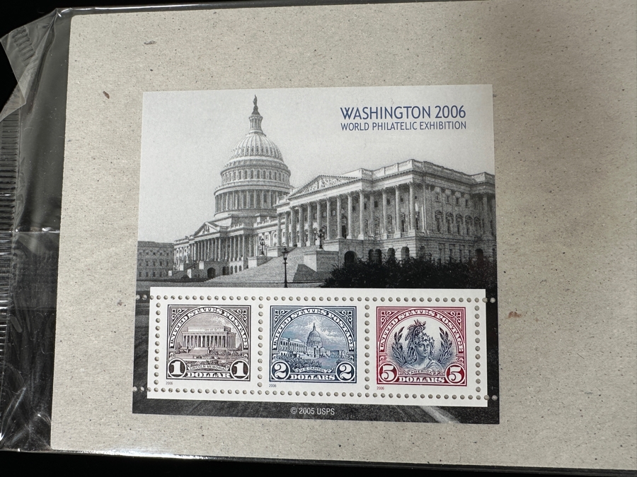 Just Added - US Mint Postage Stamps: States Stamps, Wonders Of America, Pacific 1997 San Francisco, CA Franklin & Washington Souvenir Sheets & Washington 2006 World Philatelic Exhibition $134 Postage Value [Photo 9]